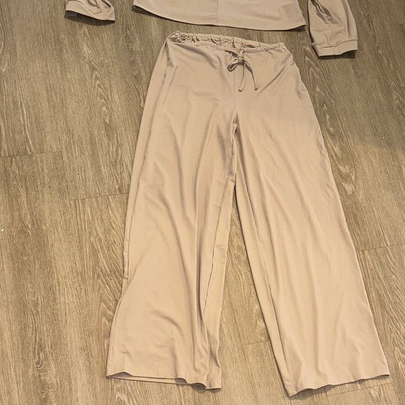 Beige Long Sleeve Lounge Set - Picture 2 of 4